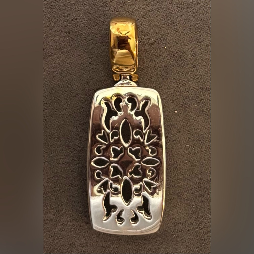 Premier Designs Retired Pendant, Two-Tone Silver & Gold